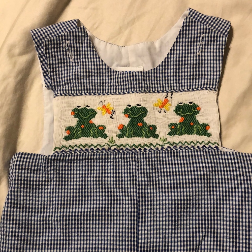 Spring smocked outfit